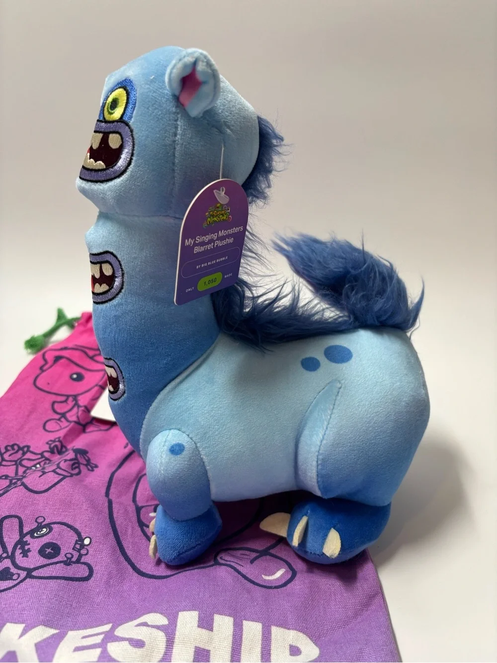 NWT My Singing Monsters MAKESHIP Blarret Plush Toy - Rare MSM Plushie
